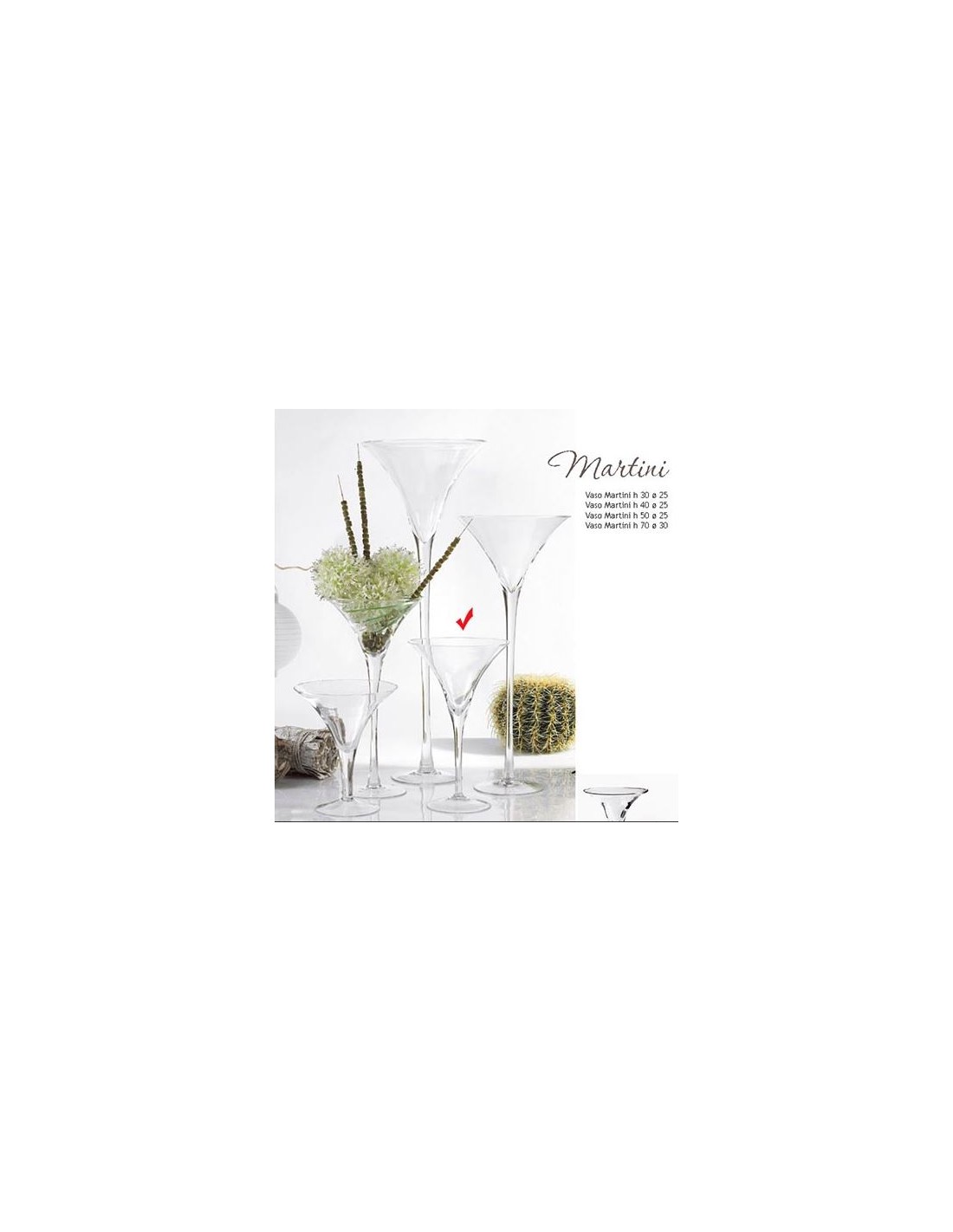 VASI FIORI E CANDELIERI: vendita online VASO MARTINI 1931 CM H40 D25 in offerta