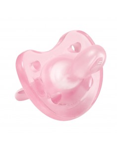 BIBERON - CIUCCETTI - TETTARELLE: vendita online SUCCHIETTO 6/12 MESI IN CAUCCIU' GOMMOTTO ROSA CHICCO in offerta