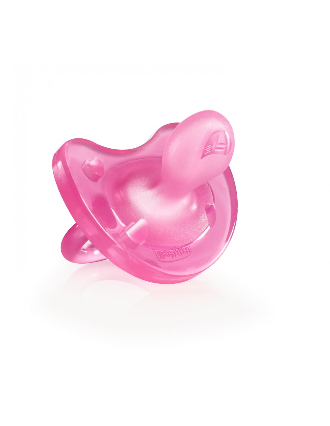 BIBERON - CIUCCETTI - TETTARELLE: vendita online SUCCHIETTO 6/12 MESI IN CAUCCIU' GOMMOTTO ROSA CHICCO in offerta