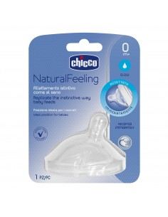 BIBERON - CIUCCETTI - TETTARELLE: vendita online TETTARELLA 0 MESI NATURAL FEELING FLUSSO LENTO CHICCO in offerta