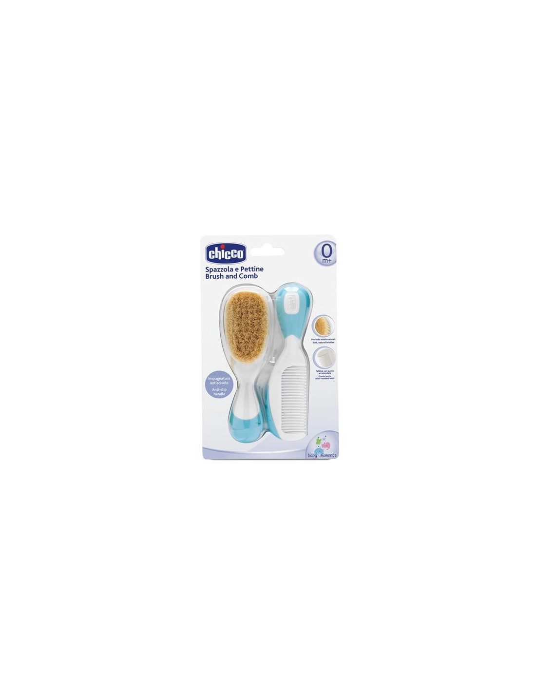 ACCESSORI: vendita online SPAZZOLA E PETTINE AZZURRO CHICCO in offerta