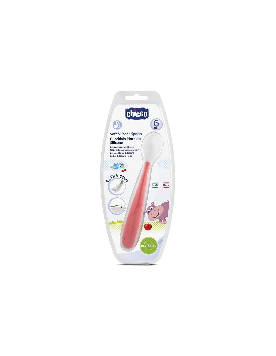ACCESSORI: vendita online CUCCHIAIO IN MORBIDO SILICONE ROSSO CHICCO in offerta