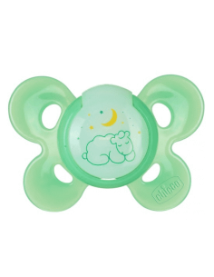 BIBERON - CIUCCETTI - TETTARELLE: vendita online SUCCHIETTO IN CAUCCIU' 12 MESI PHYSIO COMFORT LUMI CHICCO in offerta