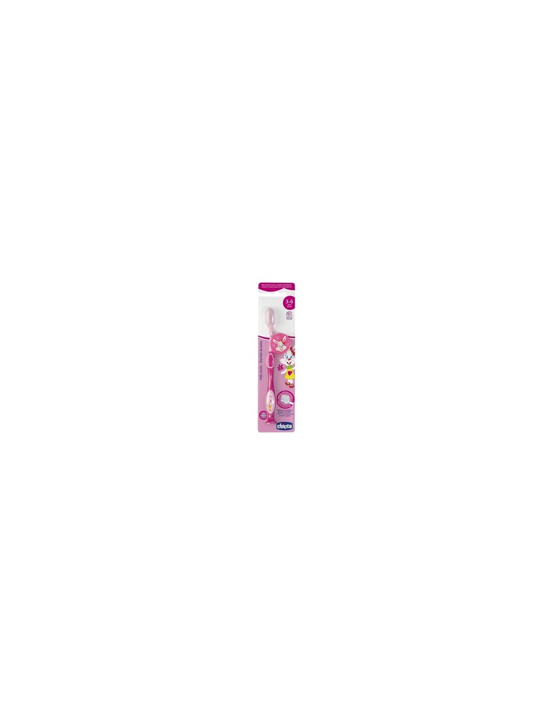 BIBERON - CIUCCETTI - TETTARELLE: vendita online SPAZZOLINO DA DENTI 3/6 ANNI ROSA CHICCO in offerta