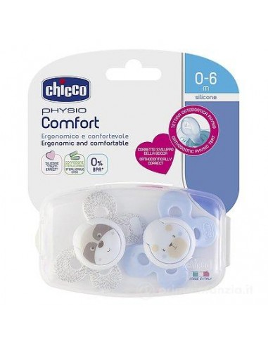 ACCESSORI: vendita online SUCCHIETTO 0/6 MESI PHYSIO COMFORT BOY 2 PEZZI CHICCO in offerta