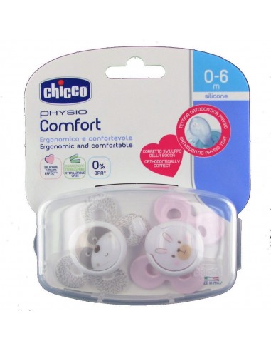 ACCESSORI: vendita online SUCCHIETTO 0/6 MESI PHYSIO COMFORT GIRL 2 PEZZI CHICCO in offerta