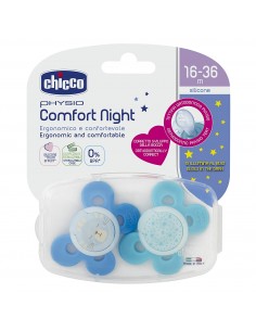 ACCESSORI: vendita online SUCCHIETTO 16/36 MESI PHYSIO COMFORT NIGHT BOY 2 PEZZI CHICCO in offerta