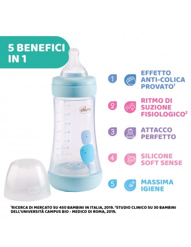 BIBERON - CIUCCETTI - TETTARELLE: vendita online BIBERON PERFECT5 2 MESI BOY CHICCO in offerta