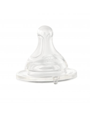 BIBERON - CIUCCETTI - TETTARELLE: vendita online Chicco Tettarella Perfect 5 6m+ in Silicone Flusso Pappa - Set di 2 Pezzi in...