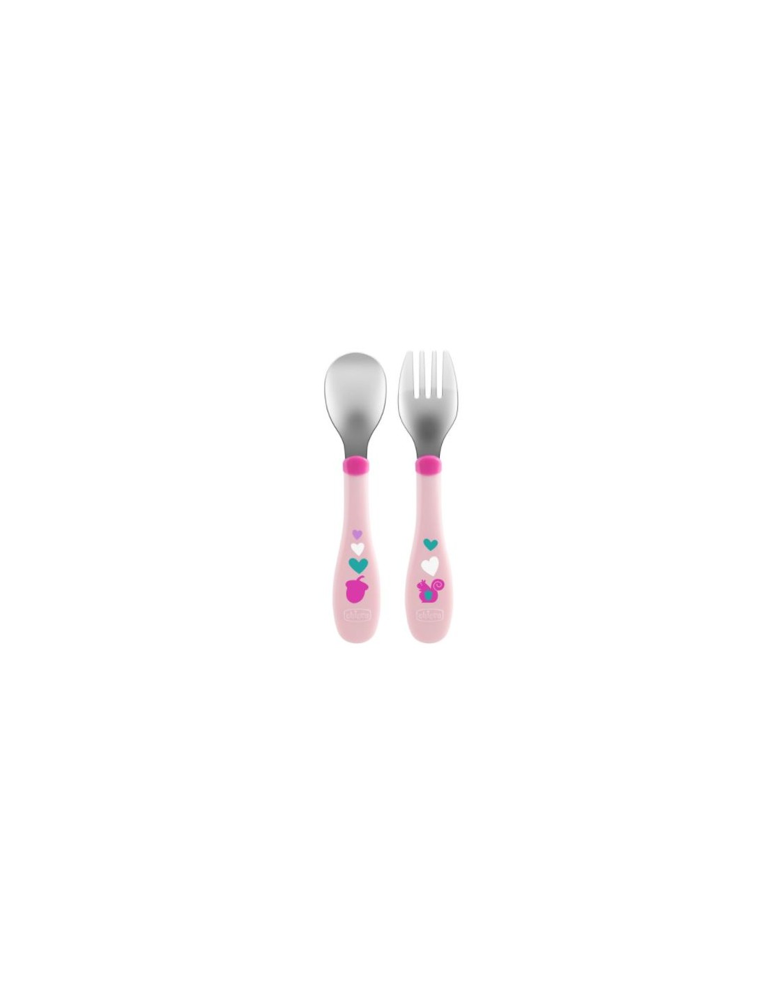 ACCESSORI: vendita online POSATE INOX ROSA/VERDE CHICCO in offerta