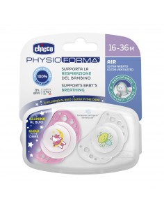 BIBERON - CIUCCETTI - TETTARELLE: vendita online SUCCHIETTO 16/36 MESI PHYSIO AIR LUMI 2 PEZZI CHICCO in offerta 2