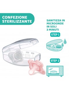 BIBERON - CIUCCETTI - TETTARELLE: vendita online SUCCHIETTO 0/2 MESI GOMMOTTINO GIRL 2 PEZZI CHICCO in offerta 2