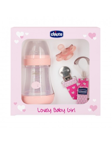 BIBERON - CIUCCETTI - TETTARELLE: vendita online LOVELY BABY GIRL SET REGALO CHICCO in offerta