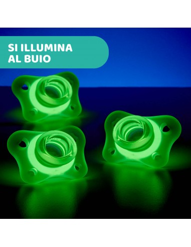 BIBERON - CIUCCETTI - TETTARELLE: vendita online SUCCHIETTO 2/6 MESI GOMMOTTINO LUMI 2 PEZZI CHICCO in offerta