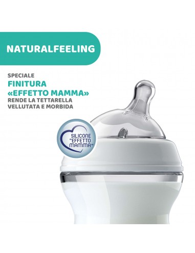 BIBERON - CIUCCETTI - TETTARELLE: vendita online Chicco Natural Feeling Biberon Anticolica 0+ Mesi - 150 ml, Tettarella in Si...