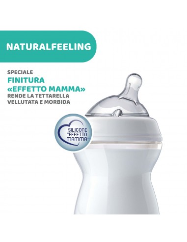 BIBERON - CIUCCETTI - TETTARELLE: vendita online Chicco Natural Feeling Biberon Anticolica 2+ Mesi - 250 ml, Tettarella Morbi...