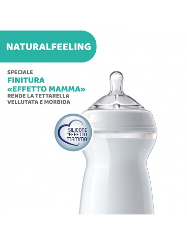 BIBERON - CIUCCETTI - TETTARELLE: vendita online Chicco Natural Feeling Biberon Anticolica 6+ Mesi - 330 ml, Tettarella Morbi...