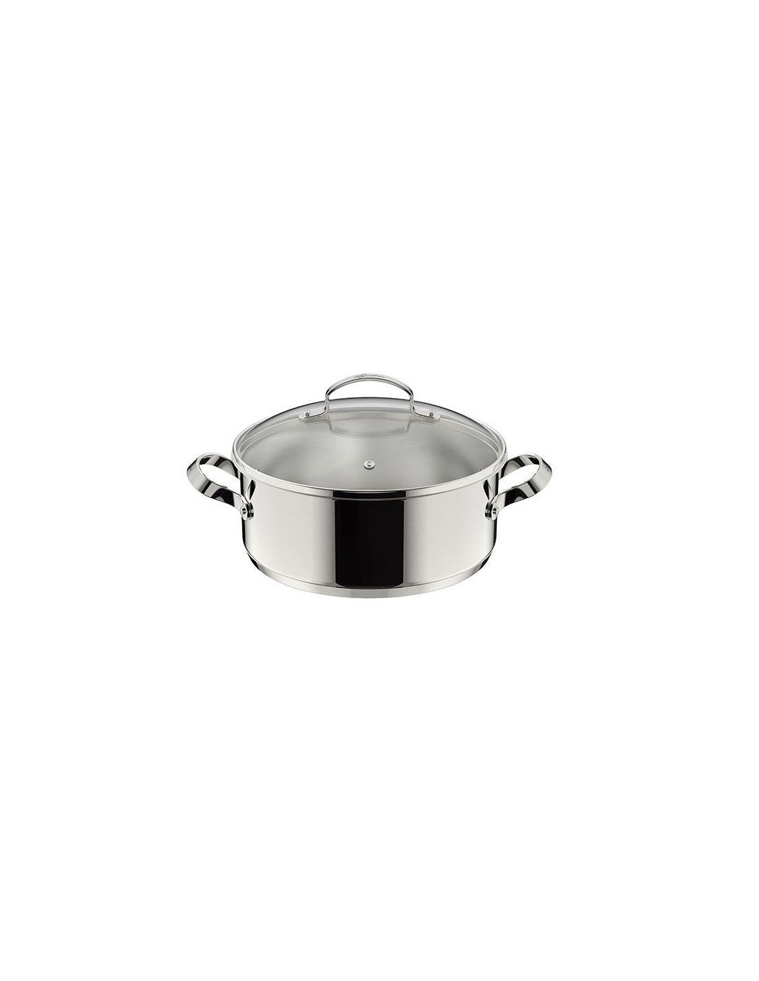 PENTOLE - COPERCHI ACCIAIO: vendita online ICONA FONDA BASSA 2M 26CM+COP in offerta
