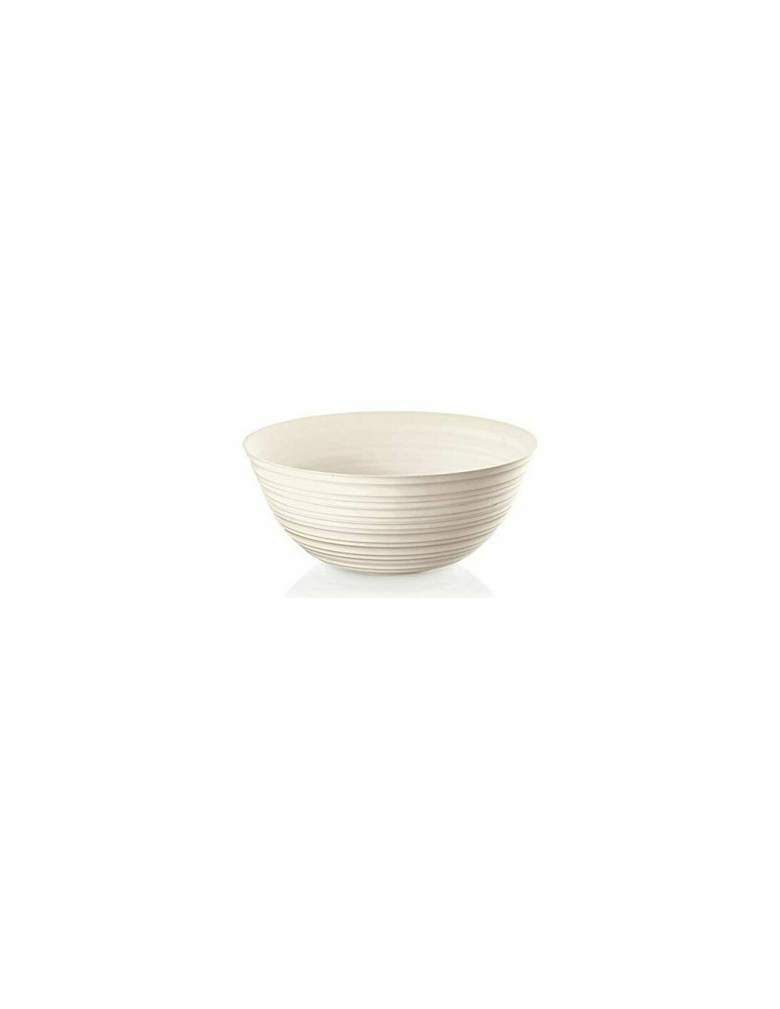 TAVOLA E CUCINA: vendita online Guzzini Tierra contenitore XL con coperchio in plastica riciclata bianco latte Ø30 cm 5000 cc...