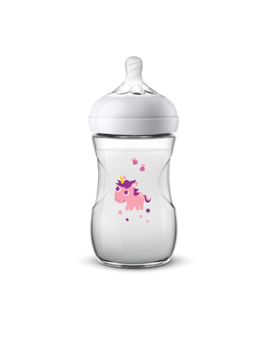 BIBERON - CIUCCETTI - TETTARELLE: vendita online AVENT BOTTLE NAT UNICORN BIBERON 260ml SCF070/25 in offerta