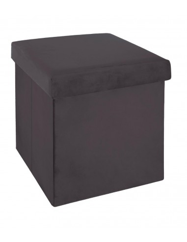 POUF: vendita online POUF 156910C VELLUTO GRIGIO 38x38x38 in offerta