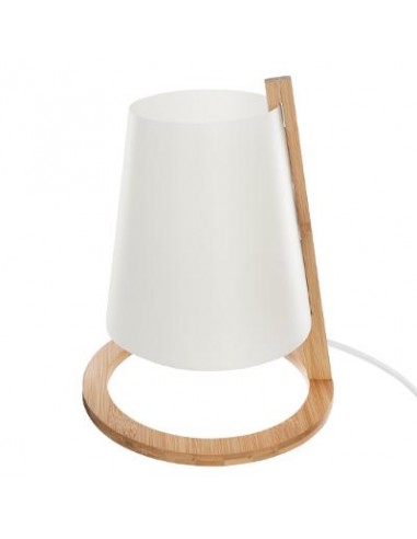 ILLUMINAZIONE: vendita online LAMPADA IN BAMBOO BIANCA 20 X 26 CM in offerta