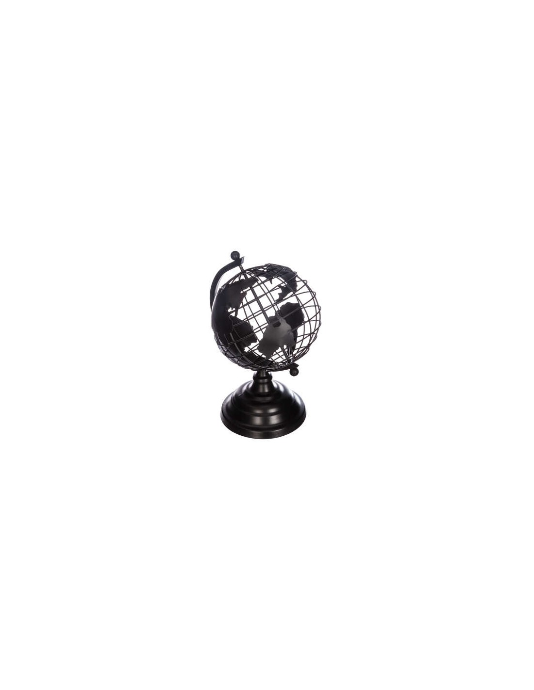 OGGETTISTICA: vendita online MAPPAMONDO 158028 METALLO NERO 20X18X30CM in offerta