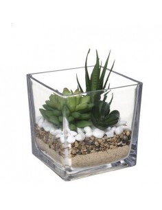 PIANTE E FIORI CON VASO: vendita online PIANTINA 181504 VASO VETRO 12X12CM in offerta