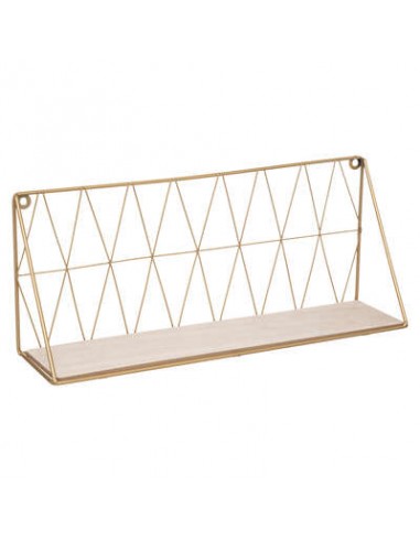 MENSOLE E SCAFFALI: vendita online MENSOLA 157199A SUPPORTO ORO METALLO 48X12X20CM in offerta