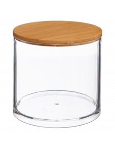 ACCESSORI BAGNO: vendita online BARATTOLO PORTACOTONE IN BAMBOO in offerta 2