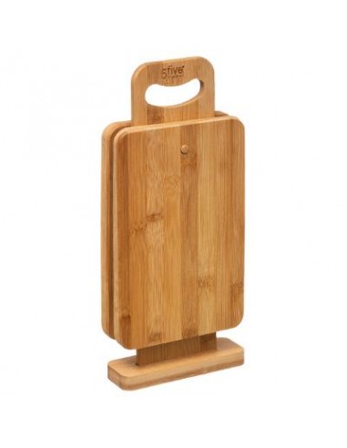 TAGLIERI: vendita online SET 4 TAGLIERI 540744113 BAMBOO CON BASE in offerta