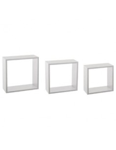 MENSOLE E SCAFFALI: vendita online 5five Fixy, set 3 mensole cubo, mensole da parete, scaffale sospeso, design moderno, arred... 2