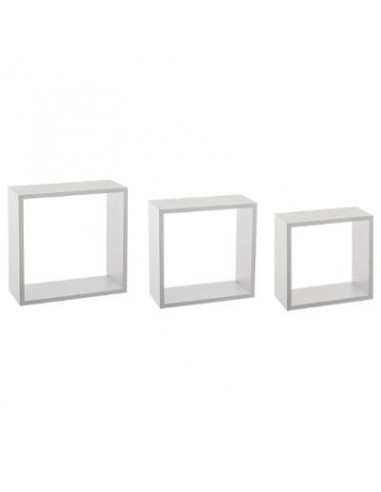 MENSOLE E SCAFFALI: vendita online 5five Fixy, set 3 mensole cubo, mensole da parete, scaffale sospeso, design moderno, arred...