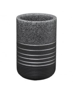 PORTASPAZZOLINI: vendita online PORTASPAZZOLINO CERAMICA GRIGIO 160956 in offerta