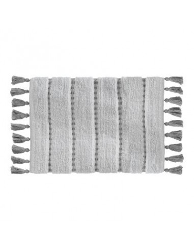 TAPPETI BAGNO: vendita online TAPPETO BAGNO 174631B 50X75 GRIGIO C/FRANGE in offerta