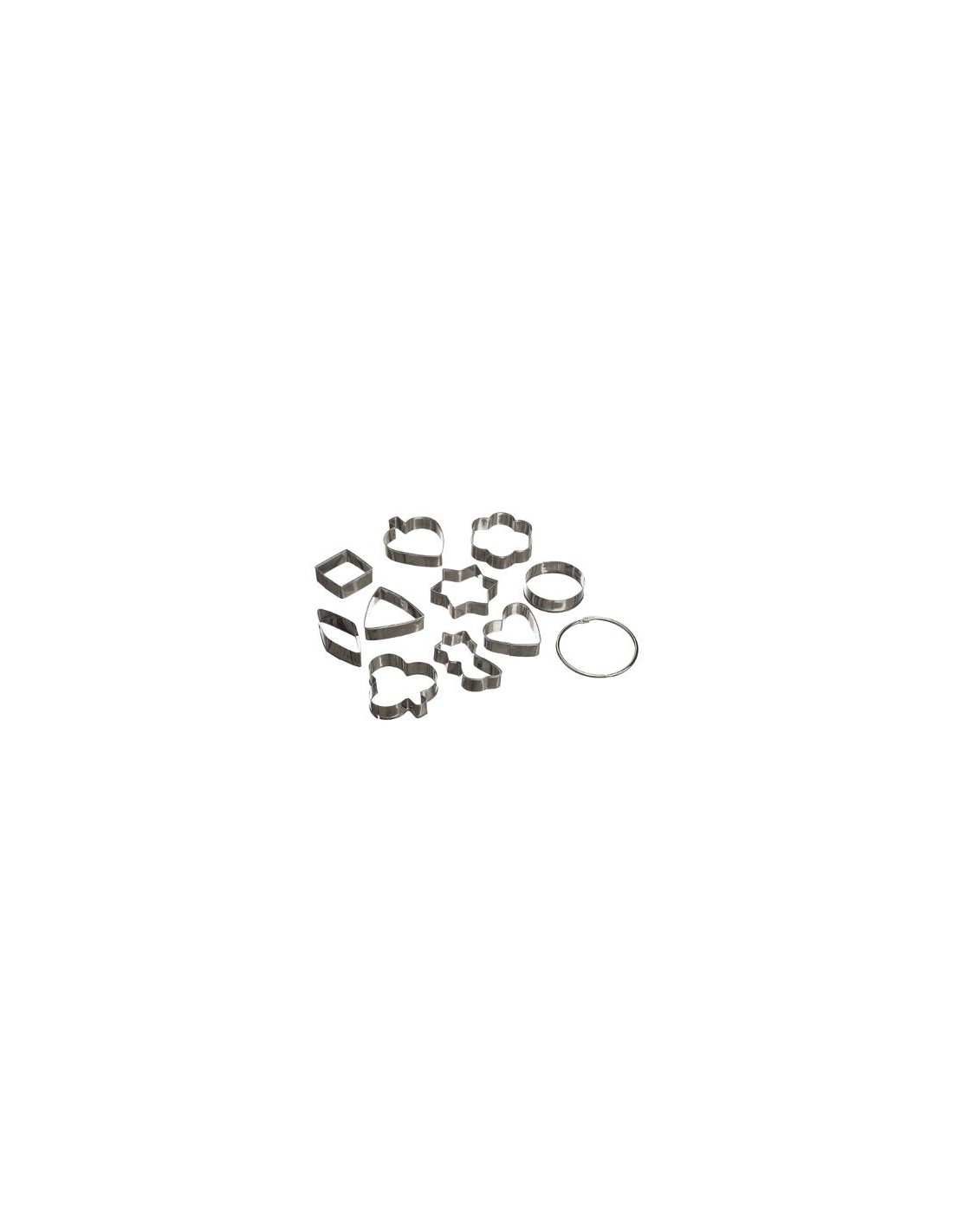 STAMPI E FORME ANTIADERENTE: vendita online SET 10 TAGLIABISCOTTI 151190 ACCIAIO in offerta