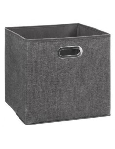 ACCESSORI: vendita online 5 Five Caja Organizadora, contenitore in tessuto, colore grigio scuro, organizer per scaffali, 31x3...