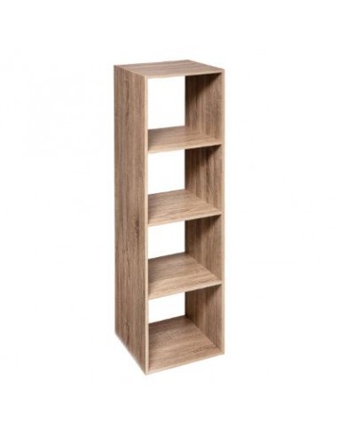MENSOLE E SCAFFALI: vendita online 5five Mix n Modul, scaffale a colonna, 4 scomparti, effetto rovere naturale, mobile conten...