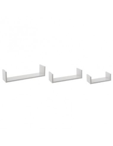 MENSOLE E SCAFFALI: vendita online 5five Fixy, set 3 mensole da parete, mensole sospese, ripiani bianchi, arredamento moderno...