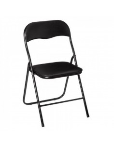 SEDIE: vendita online SEDIA PIEGHEVOLE 44X48X79CM NERA in offerta