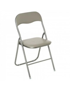 SEDIE: vendita online SEDIA PIEGHEVOLE IN ECOPELLE TORTORA in offerta