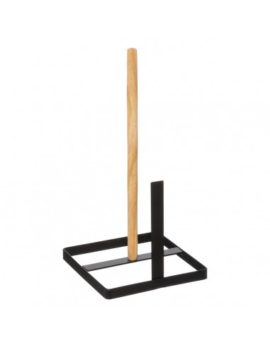 ACCESSORI VARI: vendita online PORTAROTOLO NERO 30CM METALLO/LEGNO in offerta