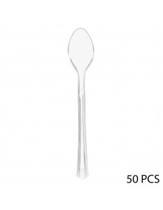 MONOUSO: vendita online CONF 50 CUCCHIAI TRASPARENTI in offerta