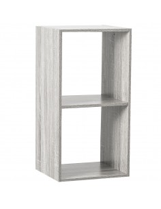 MENSOLE E SCAFFALI: vendita online SCAFFALE GRIGIO 2 RIPIANI 34X32X68CM in offerta