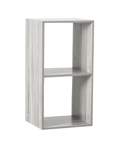 MENSOLE E SCAFFALI: vendita online SCAFFALE GRIGIO 2 RIPIANI 34X32X68CM in offerta