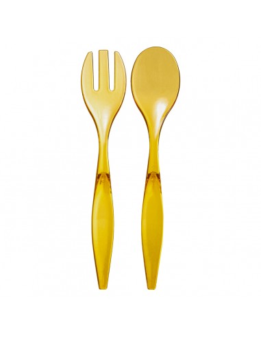 POSATERIA: vendita online POSATE INSALATA GIALLO MOSTARDA in offerta
