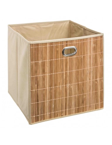 ACCESSORI: vendita online Cestino Mix N Modul 31x31cm, contenitore in bambù, colore latte, portaoggetti, organizer, salvaspaz...