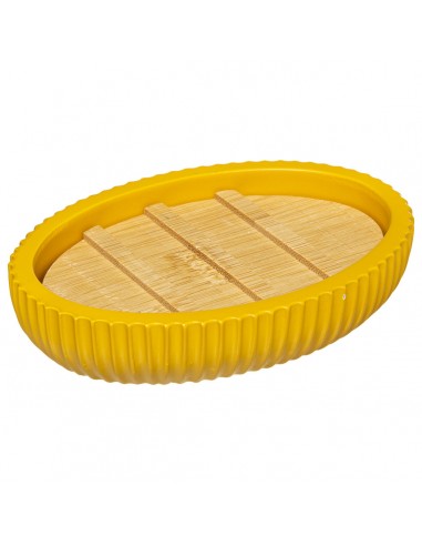 DISPENSER E PORTASAPONE: vendita online PORTASAPONETTA GIALLO 13X9CM in offerta