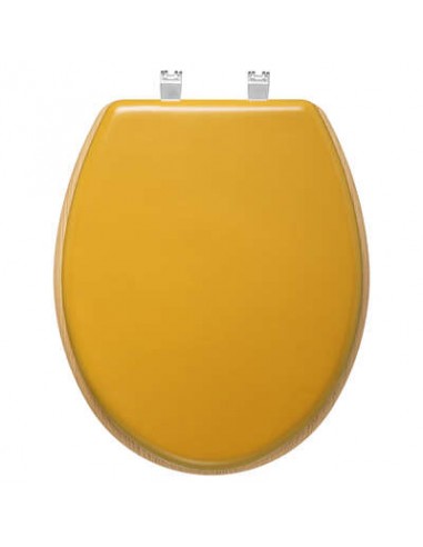 SEDILI E COPRIWATER: vendita online SEDILE WC LEGNO C/COP GIALLO 36X47CM in offerta