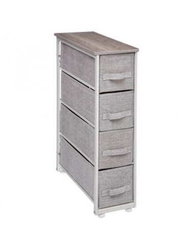 CASSETTIERE: vendita online CASSETTIERA 130141 4 CASSETTI 20X48X74CM GRIGIO CHIARO in offerta